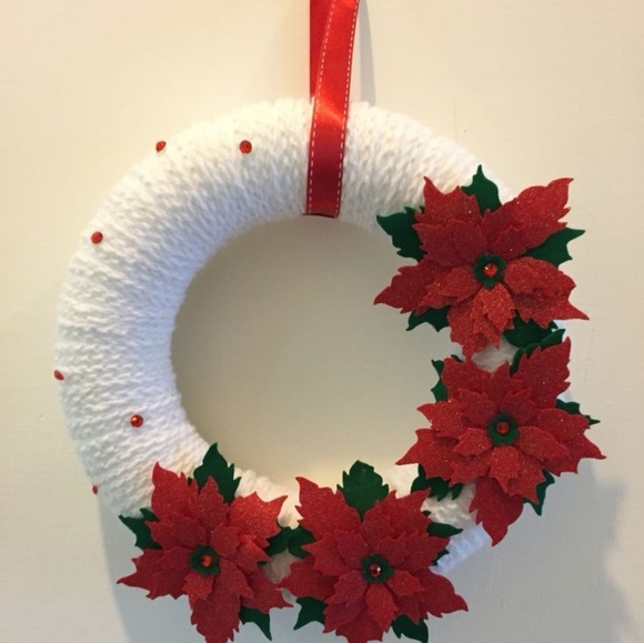 Crochet Christmas ⛄🎄 wreath handmade - Picture 5 of 14